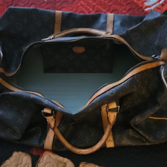 Louis Vuitton Black and Tan Travel Bag - Picture 5 of 8